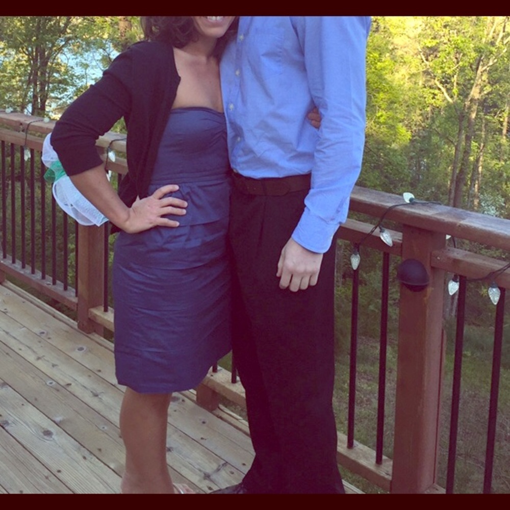 J crew ruffle dress